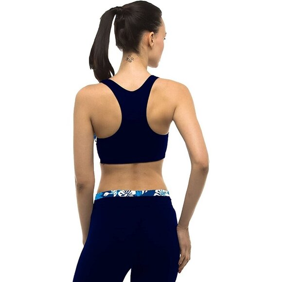 New Private Island Hawaii UPF 50+ Swim Tank Bra Women's Size Small‎ NWT Blue - Picture 2 of 12